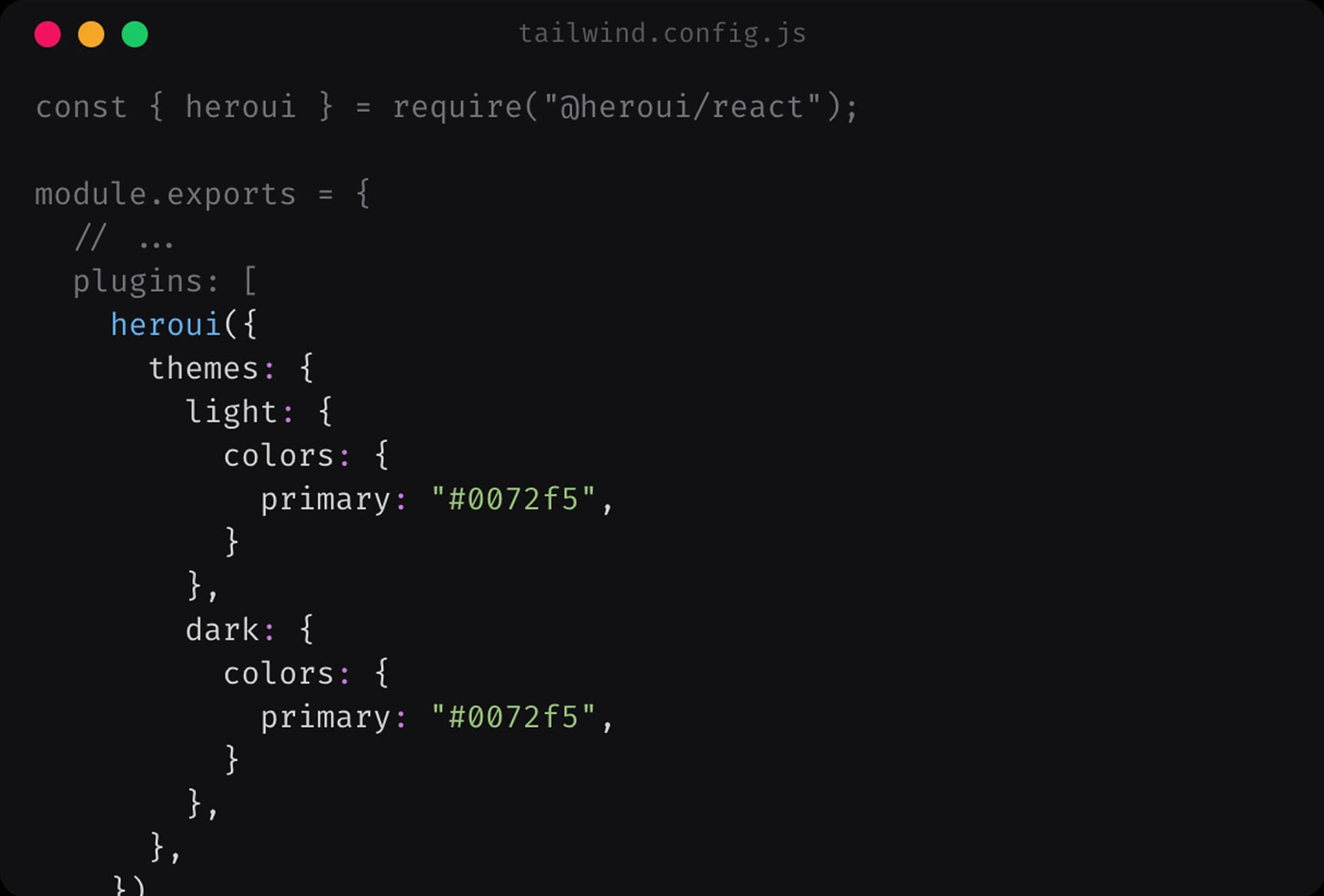 Configuration file example