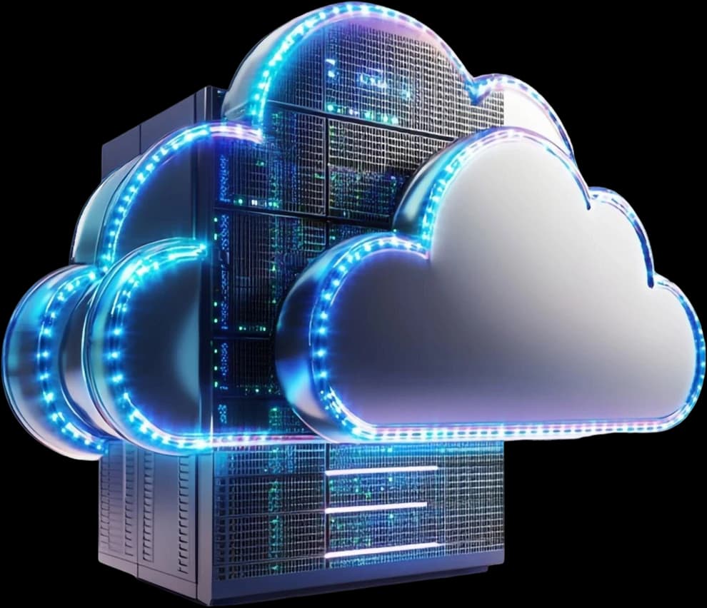 Cloud-side computing illustration