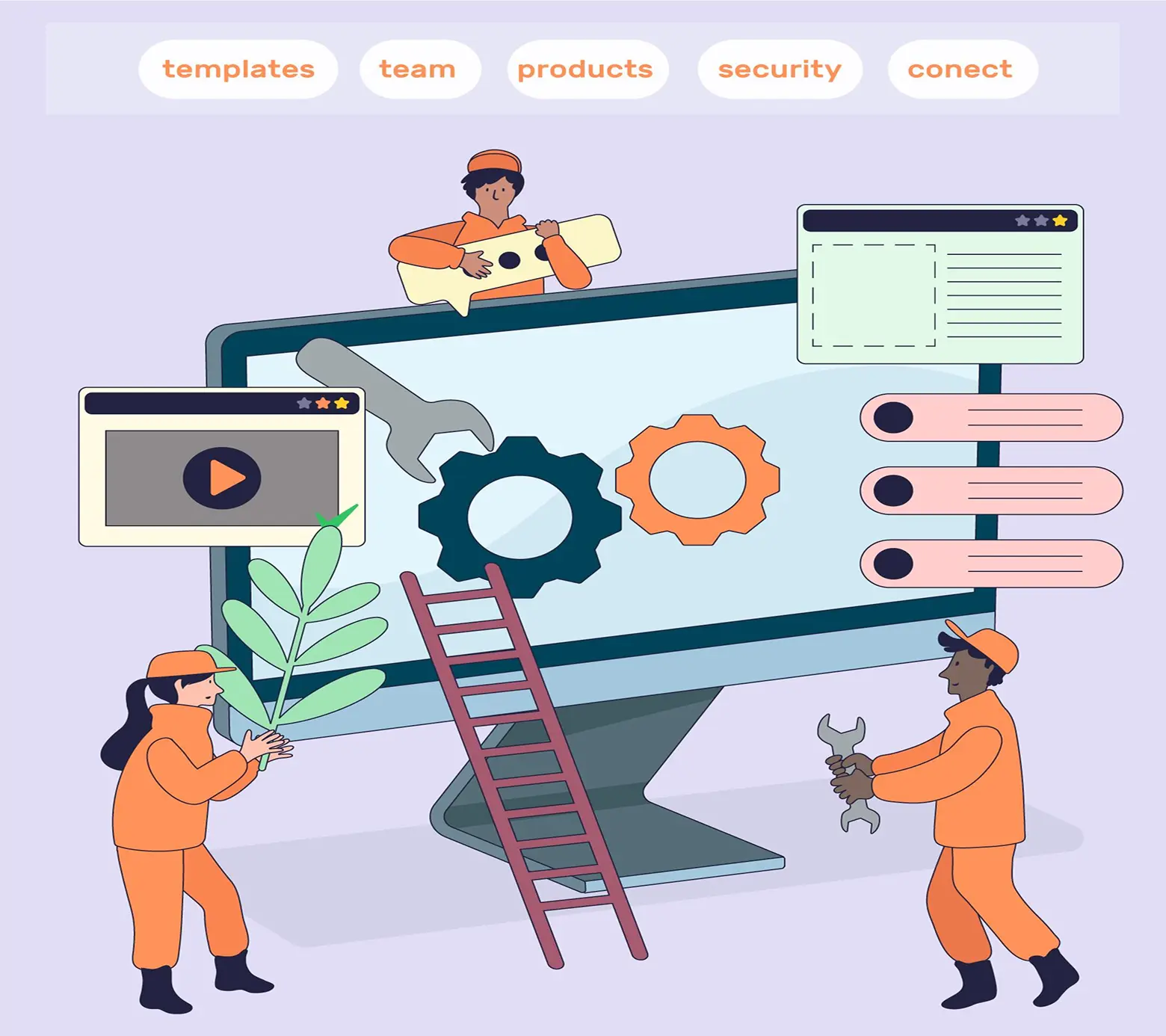 We Create section background image